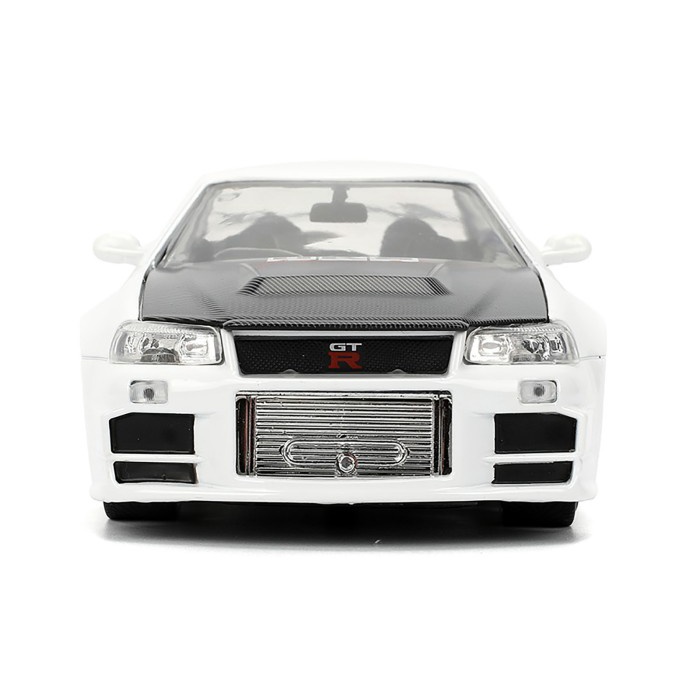 terbaru  jada 1:24 - jdm tuners 2002 nissan skyline gt-r (bnr34) hks power putih ready