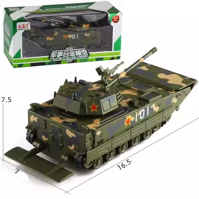 terbaru  diecast tank military model tank amphibi mainan anak ready