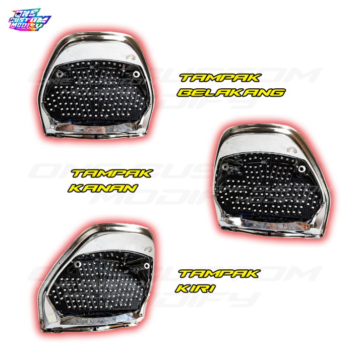 Stoplamp Running Cb150 Verza Lampu Rem Led Belakang 8 & 10 Mode Variasi Motor One Custom Modify