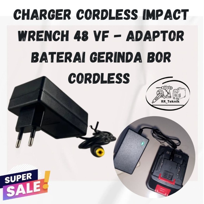 Charger Cordless Impact Wrench 48VF JLD - Adaptor Gerinda Bor JLD