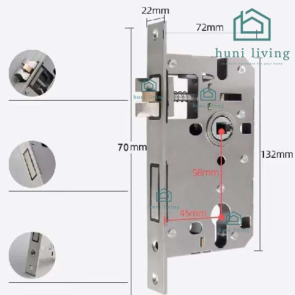 TERBARU.. KUNCI PINTU RUMAH SLOT KAMAR GAGANG HANDLE HENDEL HITAM