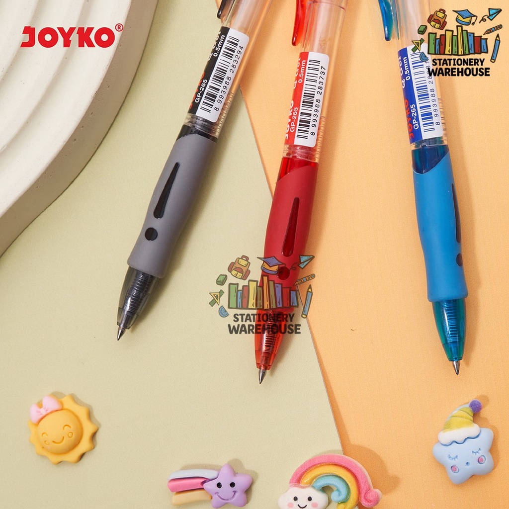 

Gel Pen Joyko Gp-265 Black / Blue / Red Q 1 Lusin / 1 Box / 12 Pcs Gel 0.5 Mm Pulpen Pena Mirip K-1