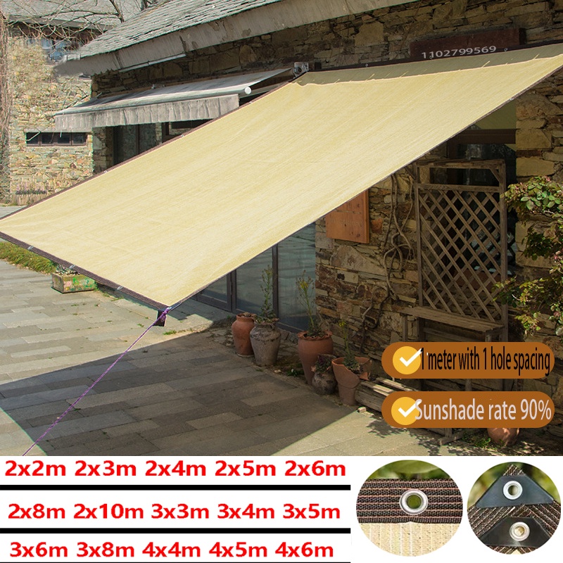 Outdoor garden sunshade net, camping sunshade net, UV protection HDPE sunscreen net, sunshade umbrel