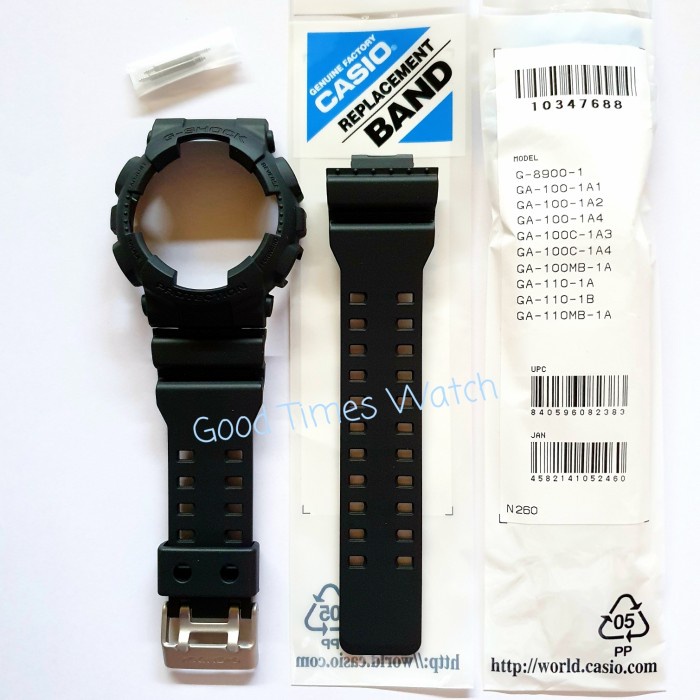 PALING MURAH. PAKET STRAP BEZEL G-SHOCK GA-100BBN / GA-100 CASIO ORIGINAL