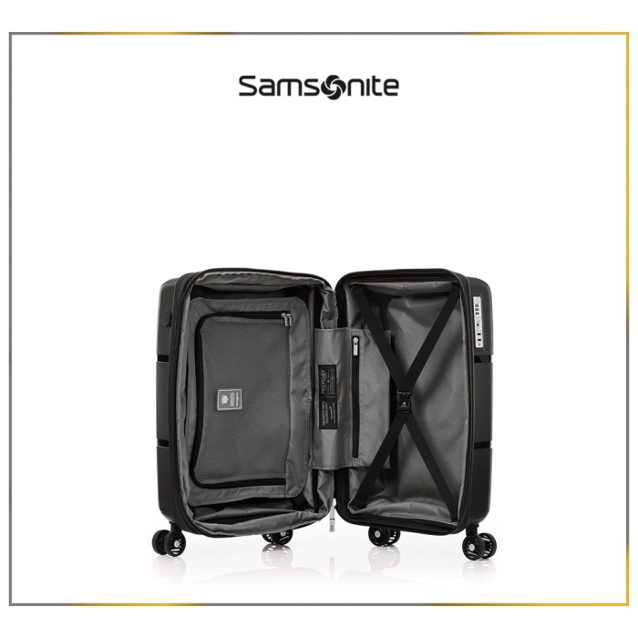 NEW.. SAMSONITE KOPER HARDCASE INTERLACE CABIN 20 INCH EXP V2 - BLACK