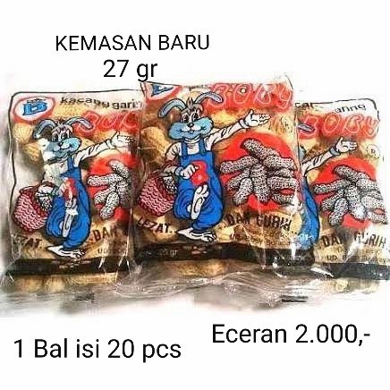 

(TopSeller) Kacang Kulit Garing BOBY 10 gr per pak ( isi 20 pcs )