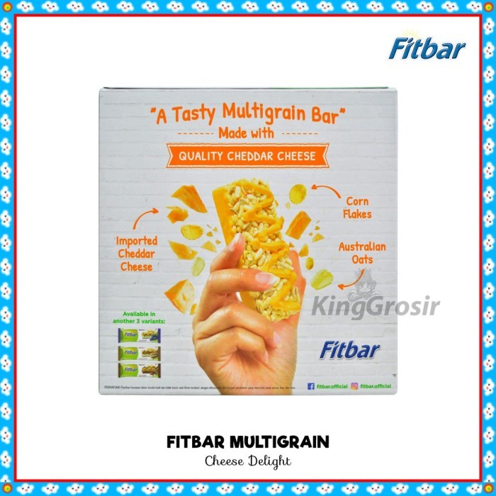 

(TopSeller) Fitbar Multigrain 1 Pack Isi 5 x 22gr Camilan Sehat
