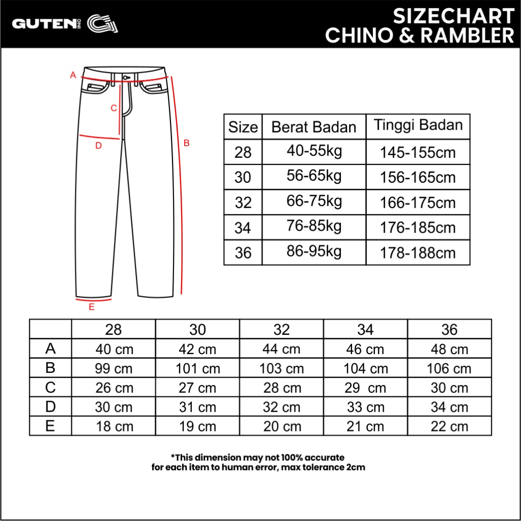 Terbaru Guten Inc Fabio Khaki Celana Chino Pants Panjang Regular Fit
