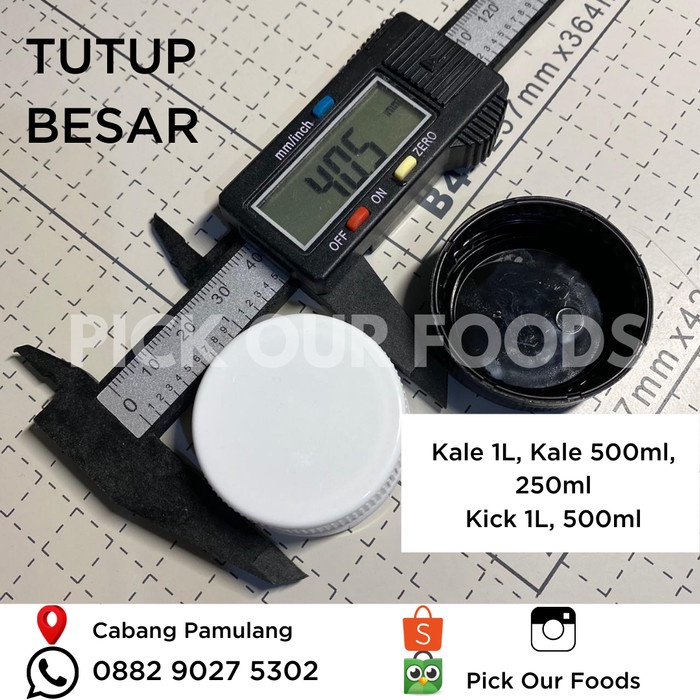 Botol Kale Plastik 1000ml / Botol Minuman kopi 1L KHUSUS GOJEK / GRAB
