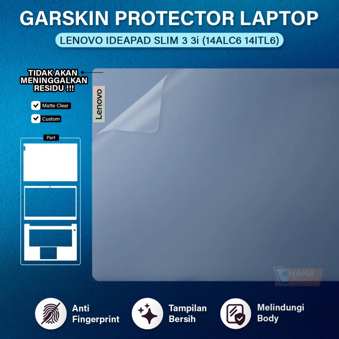 Lenovo Ideapad Slim 3 3I 14Alc6 14Itl6 Garskin Anti Gores Body Skin