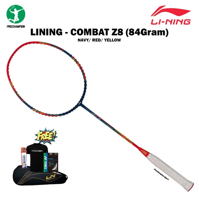 RAKET BADMINTON LINING COMBAT Z8 / COMBAT-Z8 84GR ORIGINAL