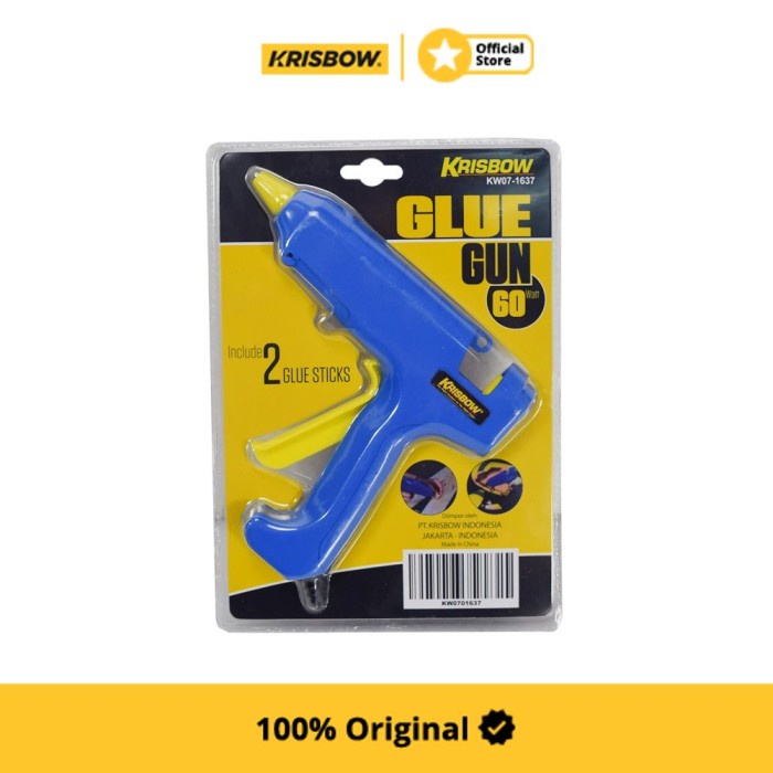 

Krisbow Glue Gun Lem Tembak 60 Watt 11Mm - Biru