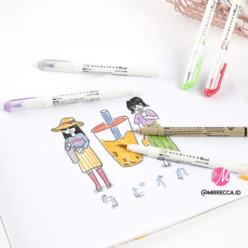 

New Color - Zebra Mildliner Brush Pen & Marker Double Ended Highlighter