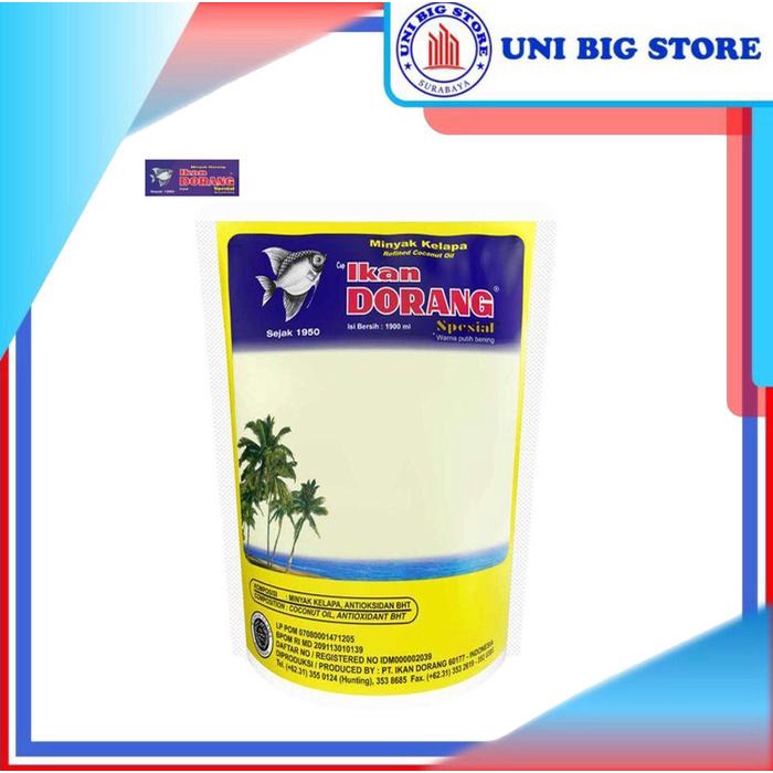 

Minyak Goreng Ikan Dorang Spesial 1900 ml Fried Oil Dorang Special