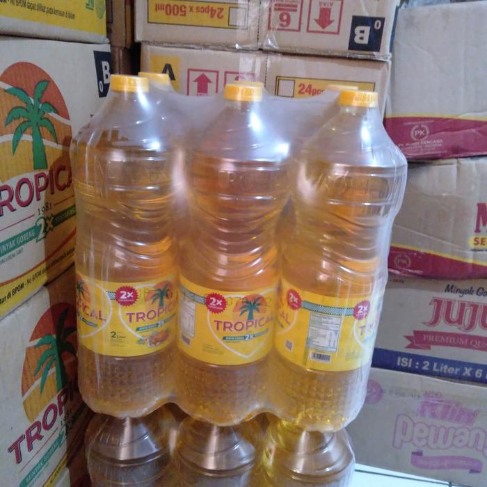 

Minyak goreng tropical botol 2L (isi 6 botol)