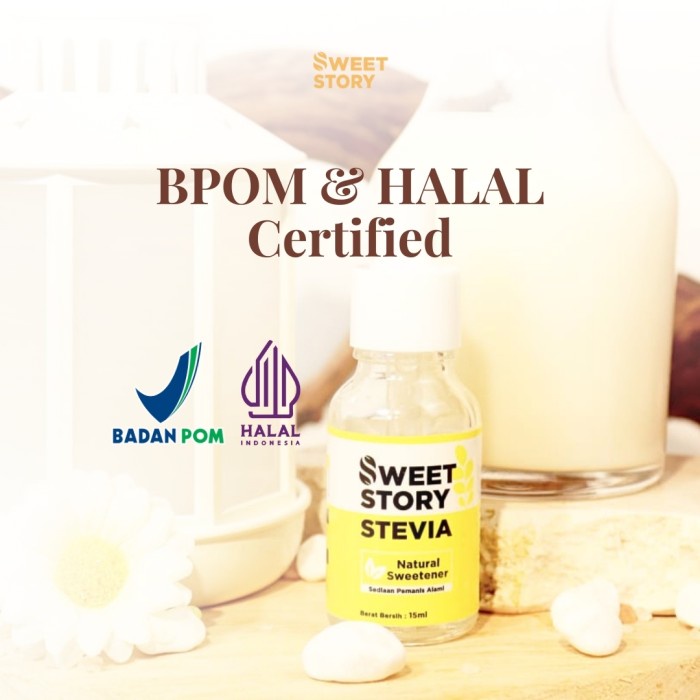 

[ BUNDLING 3 PCS ] Sweet Story Stevia Cair Pemanis Alami 0 KALORI