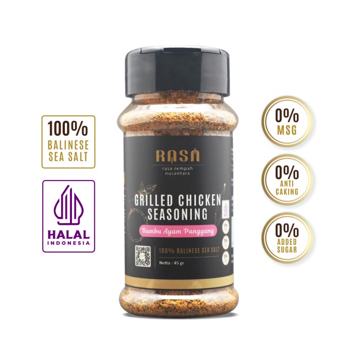 

RASA - Dry Rub - Grilled Chicken Seasoning / Bumbu Ayam Panggang - Bumbu Marinasi Kering Rendah