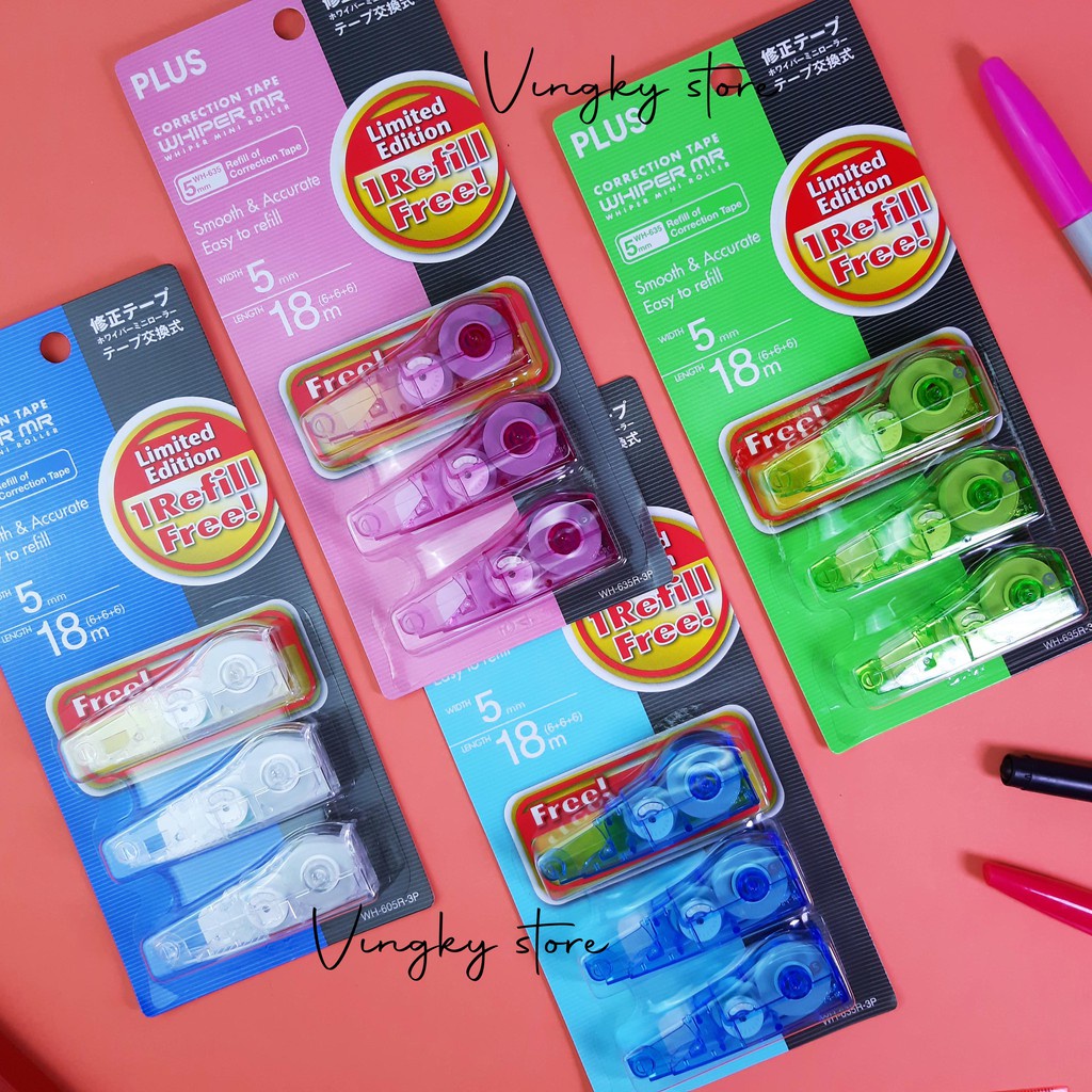 

Refill Correction Tape / Isi Ulang Tipex Plus WH-635 / WH-605 isi 3pc