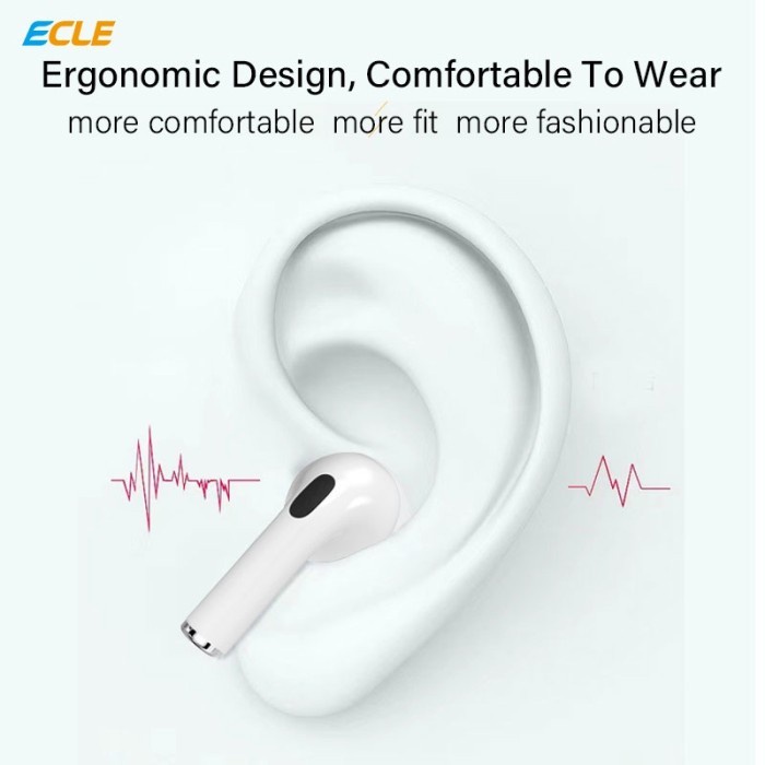 (Expert) ECLE Pro 6 TWS Earphone True Wireless Earbuds Smart Touch Waterproof