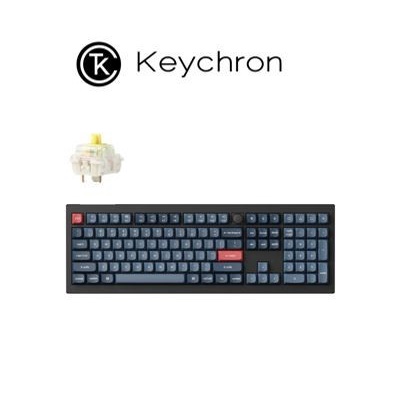 [Expert] Keychron V6 Max QMK/VIA ( Hot-Swappable ) Wireless Fully Assembled Knob - Carbon Black
