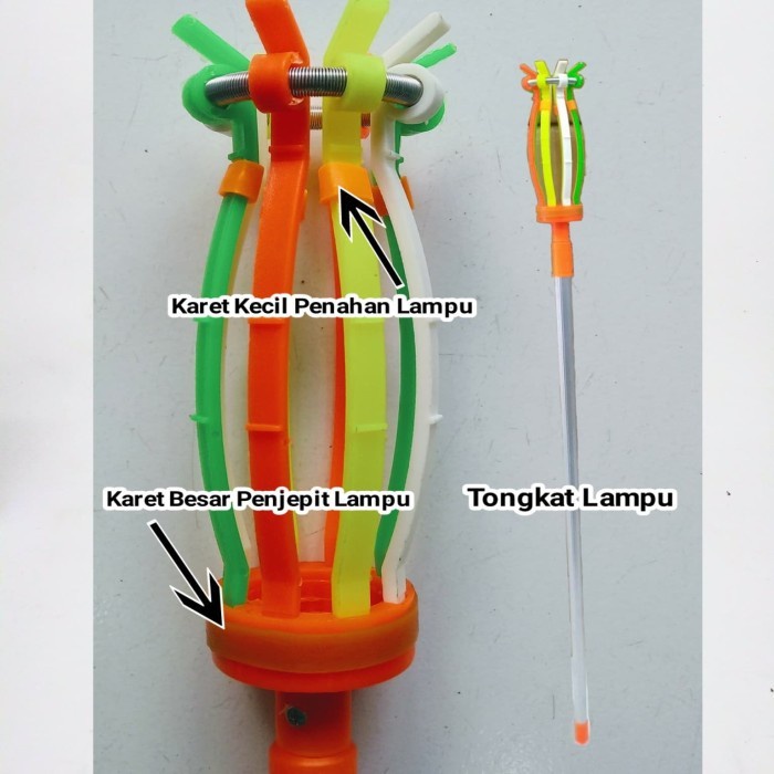 Tongkat Pengganti Lampu Flexible 2 M Stik Pasang Lampu Galah Lampu