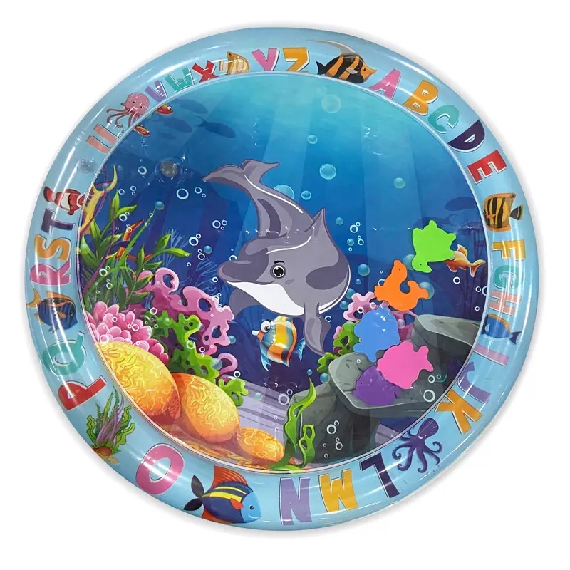 Baby Inflatable Cushion Water Play Mat Toy Infant Tummy Time Playmat Fun Activity Education Toys For
