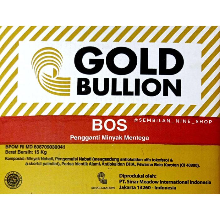

BUTTER OIL SUBTITUTE BOS GOLD BULLION 1 KG TERBARU