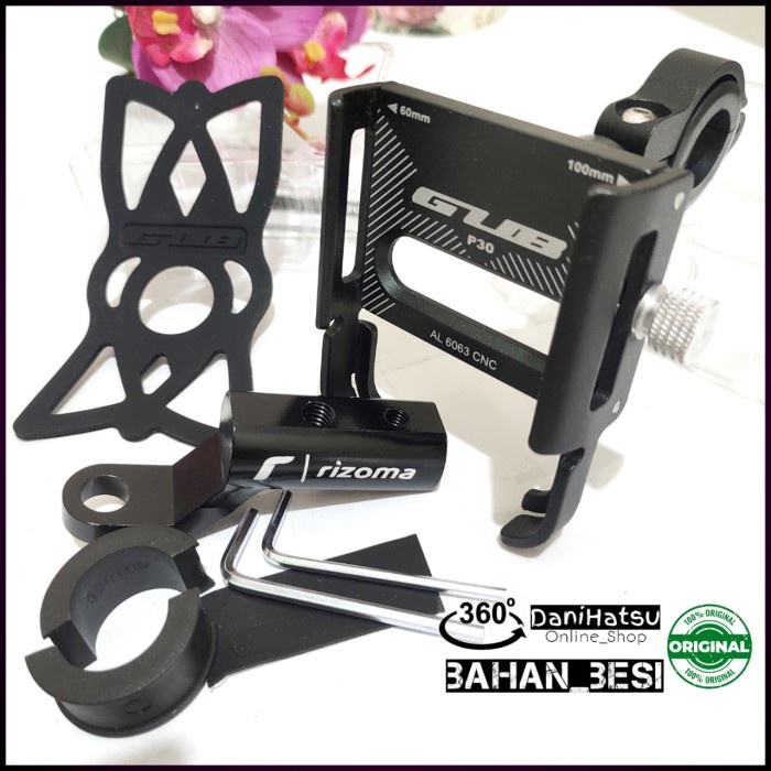 Phone Holder Hp Motor Besi Nmax Vario Beat Adv Pcx Gub P30 Waterproof Terbaru