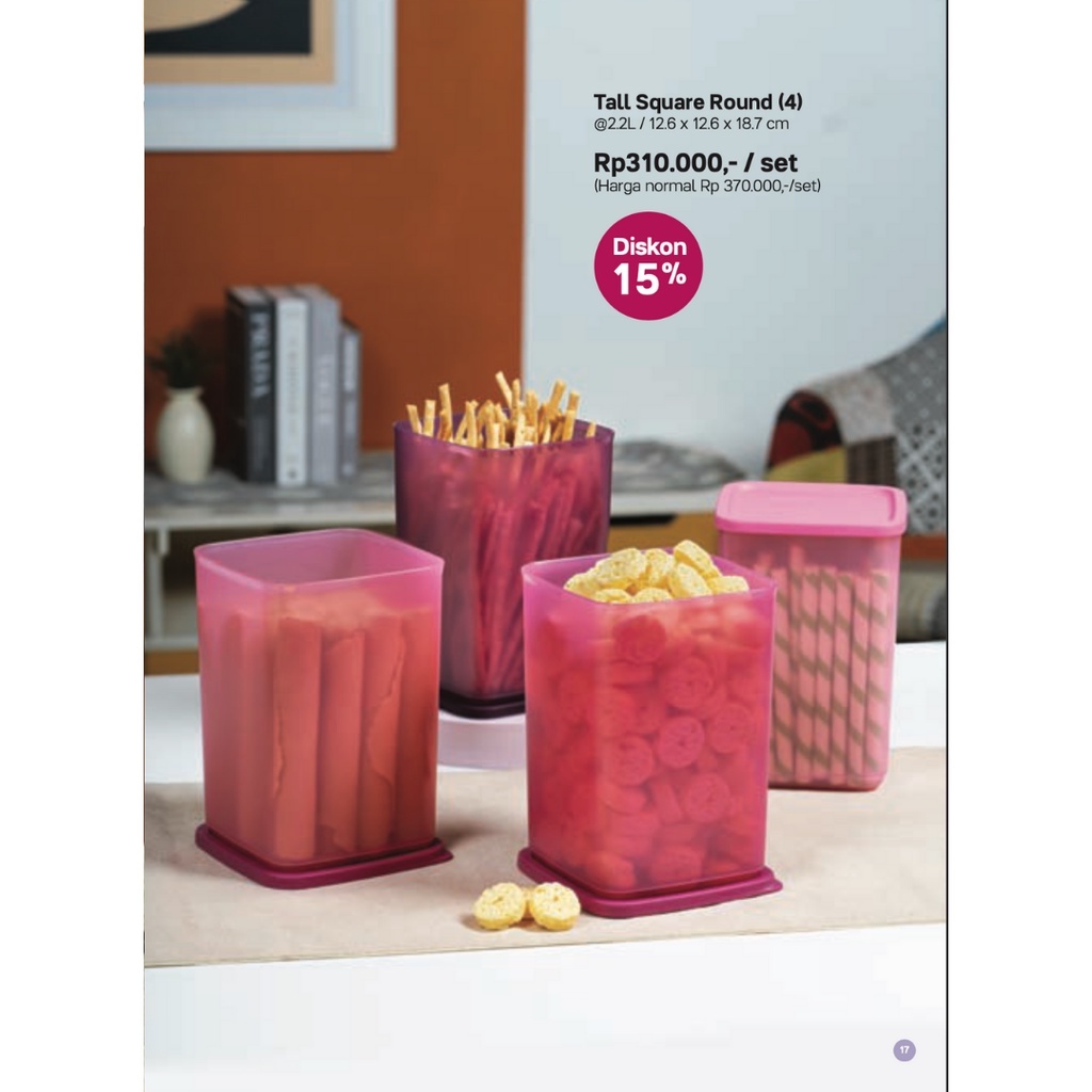 TALL SUMMER SET / TOPLES TUPPERWARE ORIGINAL TERMURAH