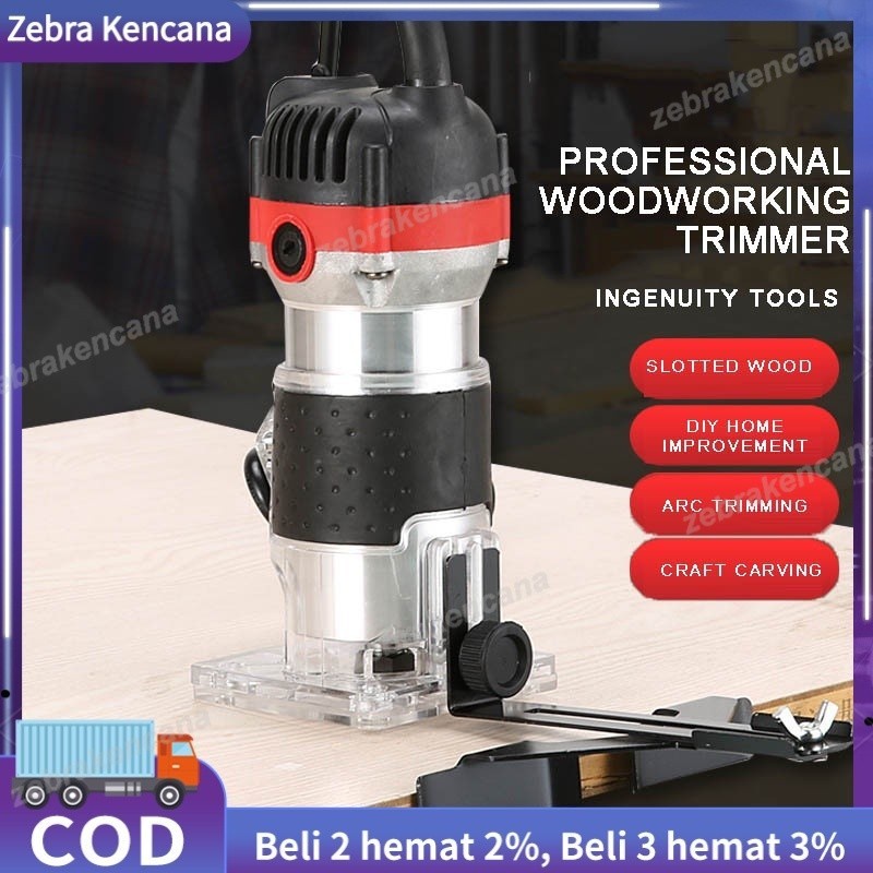 MESIN PROFIL ROUTER TRIMMER KAYU KAYU UKIR 800WATT 6.35MM UCHIHA TRIMER BITS SET MATA PROFIL SET