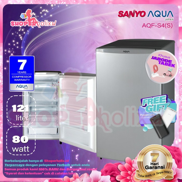 MacamKita- FREEZER AQUA AQF-S4 DS/S BUAT ASI, ES BATU, SOSIS, DLL NYA NEW