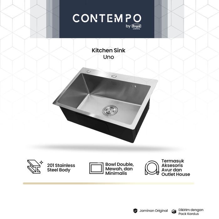Royal Kitchen Sink Contempo Uno Bak Cuci Piring