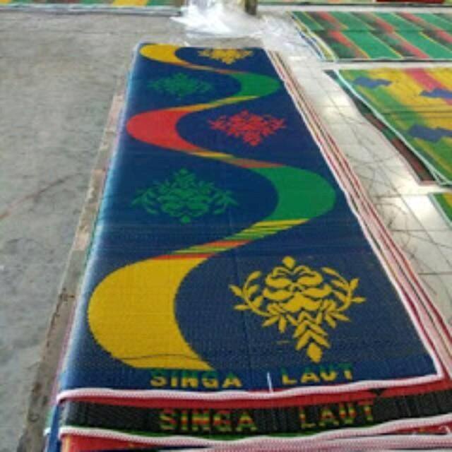 murah- Tikar plastik jumbo 2x3 singa laut tikar renda kelin Kain