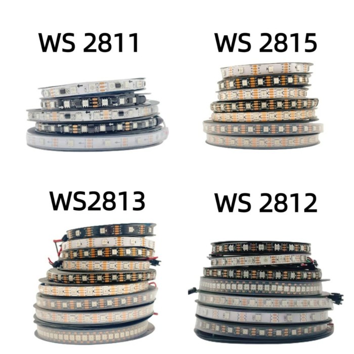 WS2811 WS2812B WS2813 WS2815 Pixel Smart RGB LED Strip WS2812