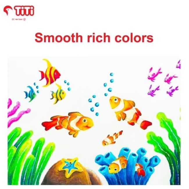 

IK! Titi Joyko Oil Pastel / Krayon Minyak TI-P-24S / 24 Warna / Colours Colors Crayon Anak Set