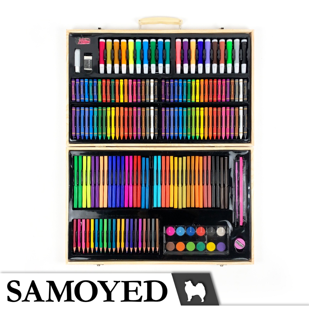 

IK! SAMOYED INSS-180 Peralatan Gambar Warna Lukis / Krayon / Spidol / Pensil Warna / Cat Air Padat /