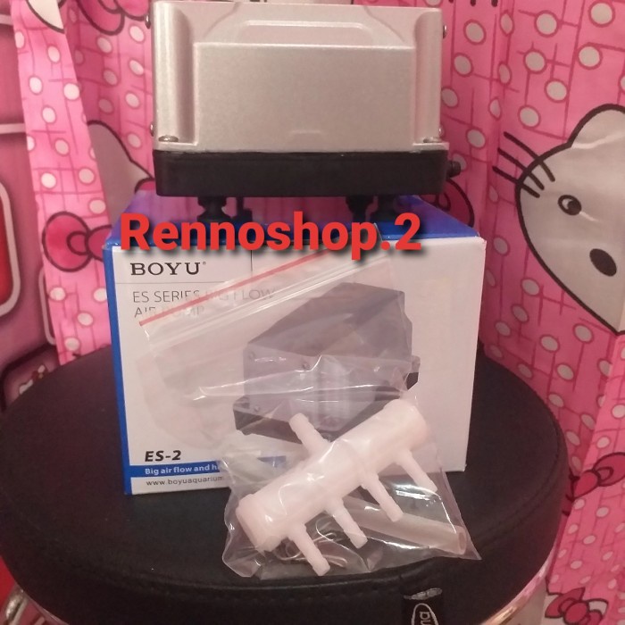 BOYU POMPA UDARA AERATOR ES-2 SILVER ORIGINAL100%