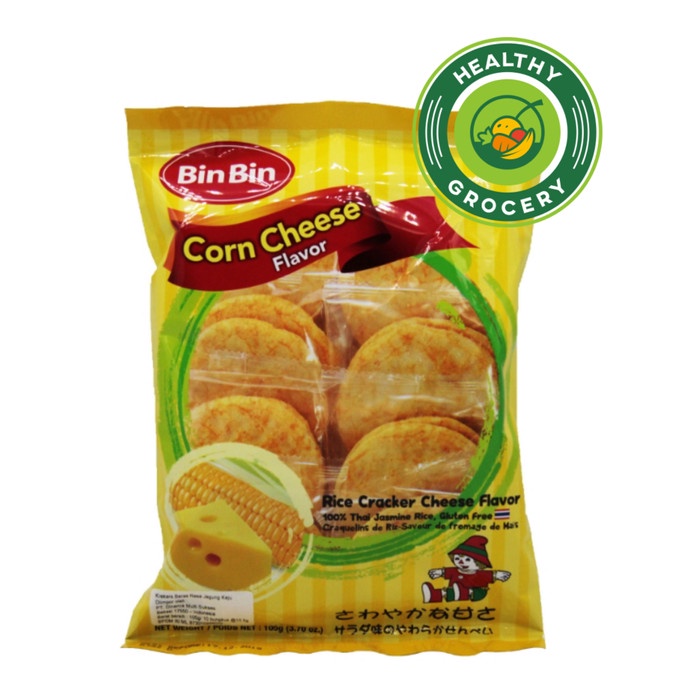 

Promo Terbatas Bin Bin Rice Crackers Corn Cheese Flavour 105Gr / Crackers Jagung Keju Aman