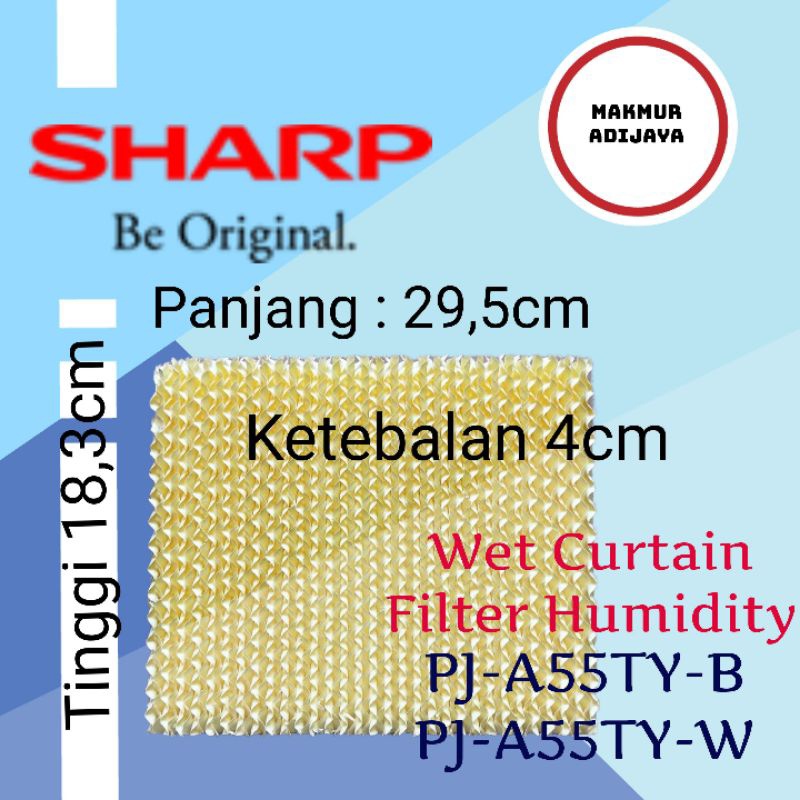 Filter humidity pendingin air Coolers sharp pj-a55y original