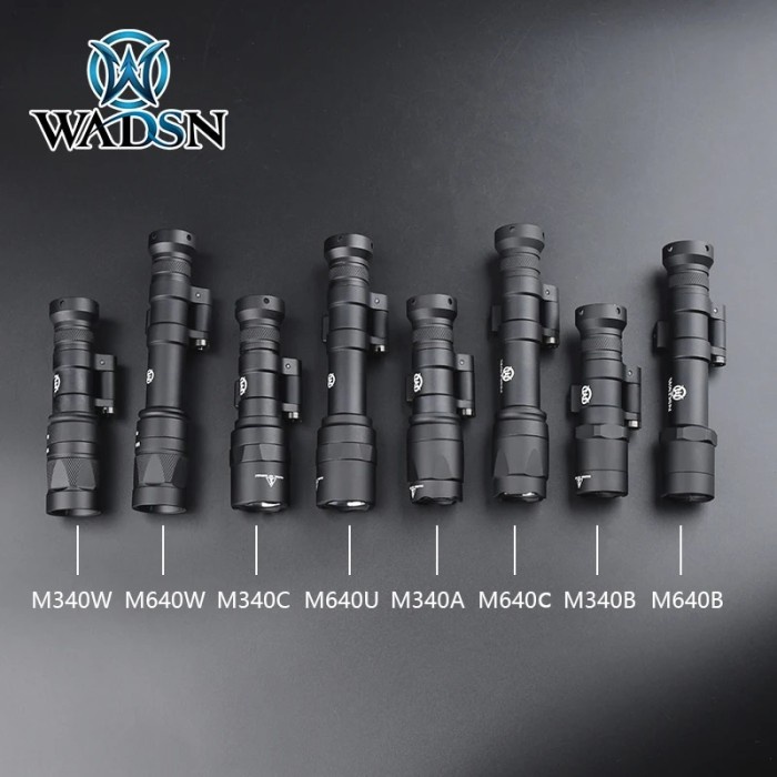 WADSN M300 M600 Flashlight Surefir M340 M640 Weapon scout Light Fit