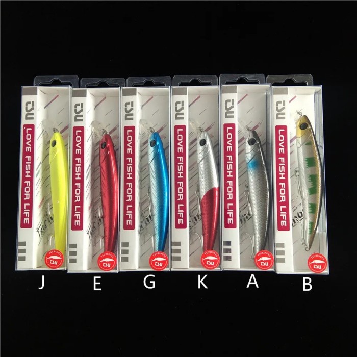 TSURINOYA 6PCS Long Casting Sinking Minnow Saltwater Fishing Lure