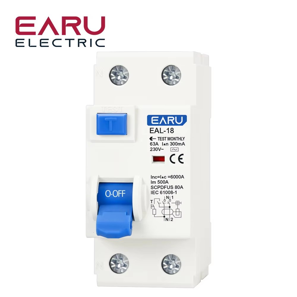 2P 4P A Type 10Ma 30Ma 100Ma 300Ma Ac 230V 400V Rcd Rccb Rcbo Elcb Electromagn Residual Current