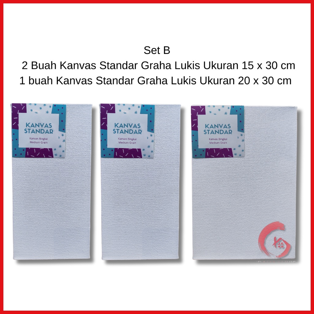 

IK! Kanvas Standar Graha Lukis Set 3