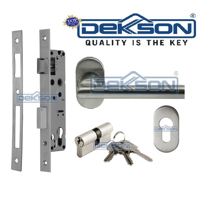 Kunci Pintu Dekkson Aluminium 84030 Silinder Hdl Knob Kunci Dekson