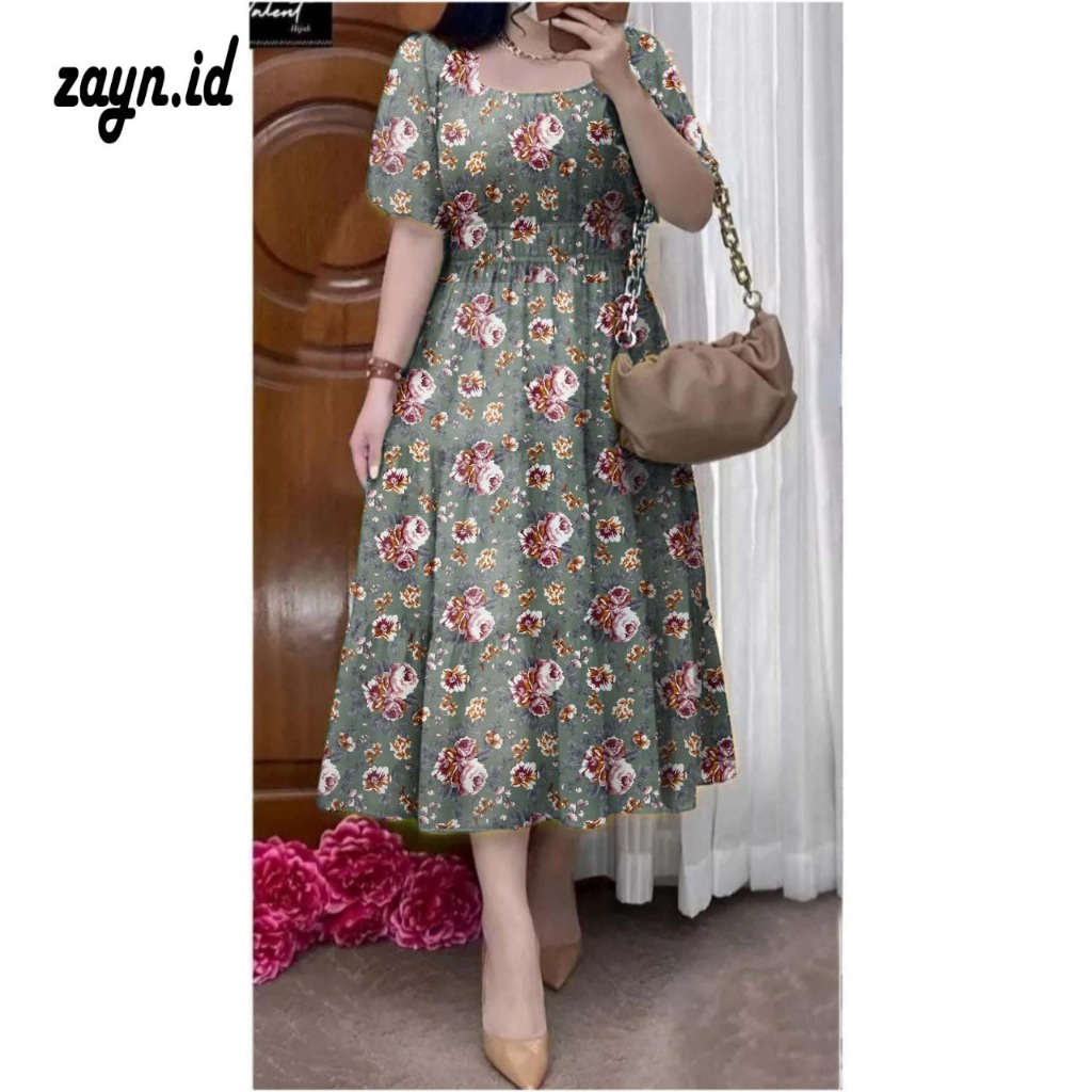 Daster Duaster Rayon Lowo Tebal Viral Terbaru 2025 Pakaian Dres Wanita Bumil Busui Lengan 3/4 Dress 