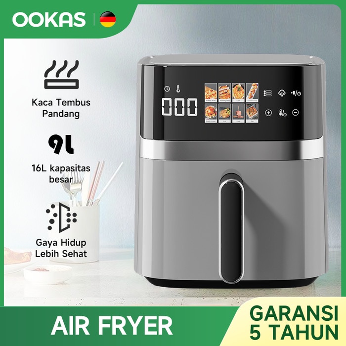 LengkapMurahCepat- IMUTO air fryer low watt oven 8L Penggorengan Tanpa Minyak airfryer