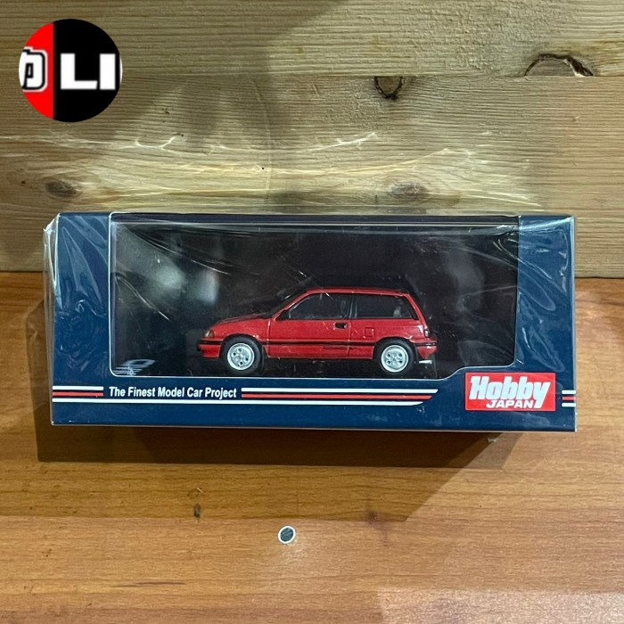 TERLARIS HOBBY JAPAN 1/64 HONDA CIVIC SI AT 1984 RED READY