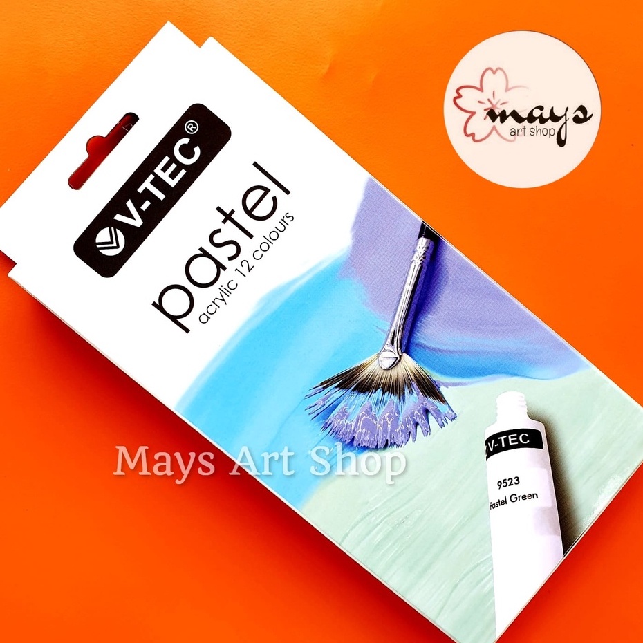 

IK! Cat Akrilik Set Pastel Color / Neon / Metallic Colour V-Tec Isi 12 Warna x 6 ml - Acrylic Paint