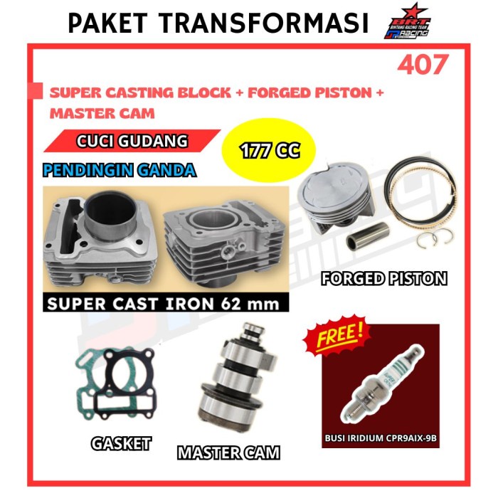 PAKET BLOK PISTON BRT JUPITER MX / VIXION - Promo 407
