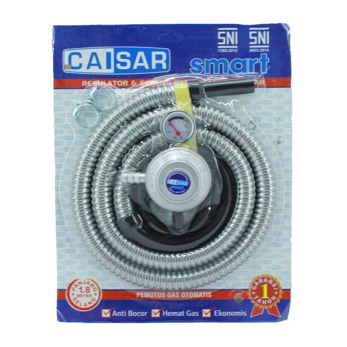 silahkan- Selang dan Regulator Otomatis Gas Tekanan Rendah 1 Set Caisar